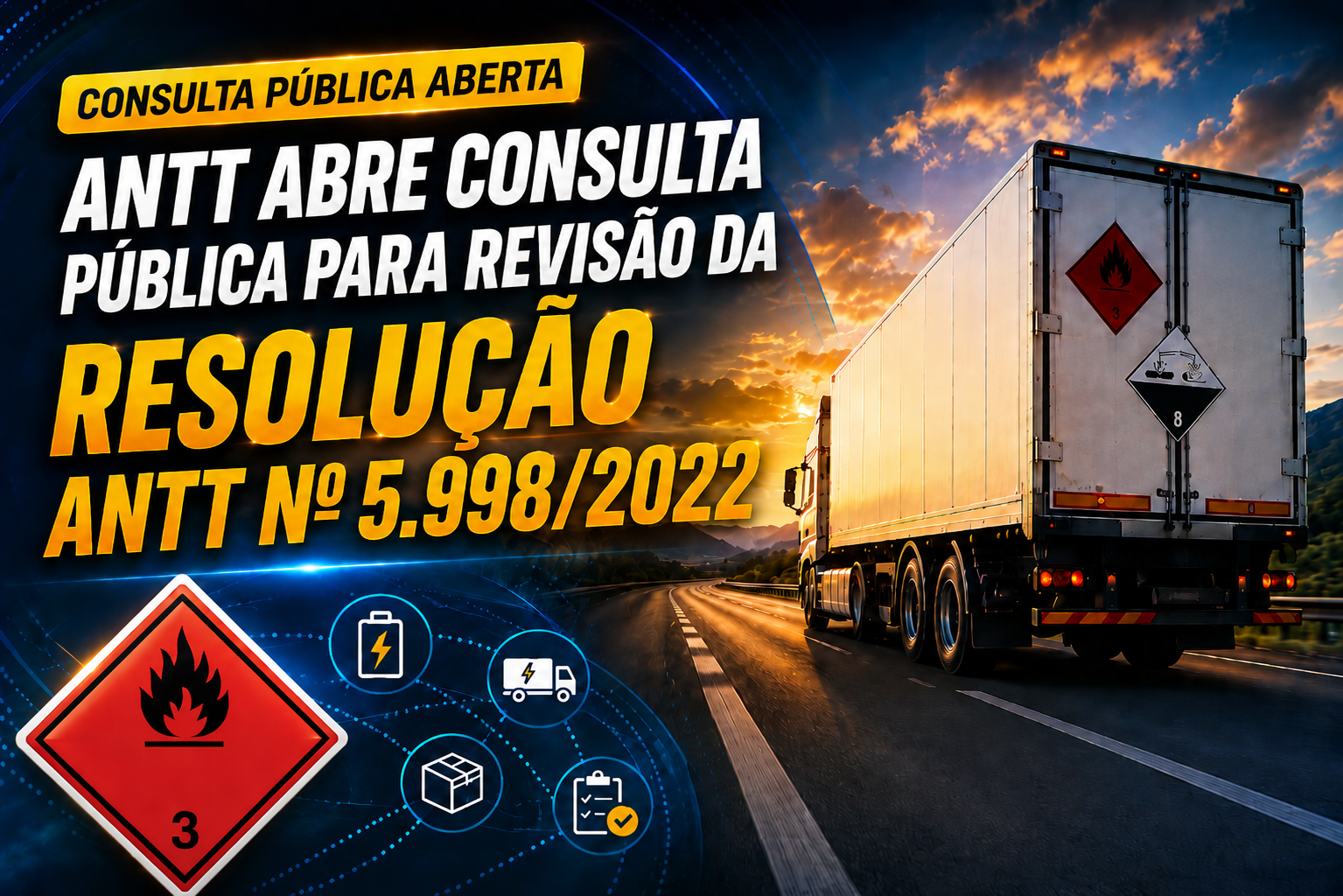 ANTT abre Consulta Pública para revisão da Resolução ANTT nº 5.998/2022
