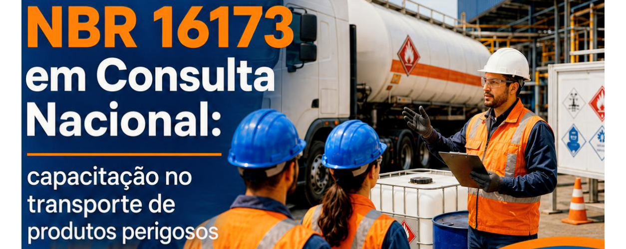 NBR 16173 em Consulta Nacional: capacitação no transporte de produtos perigosos