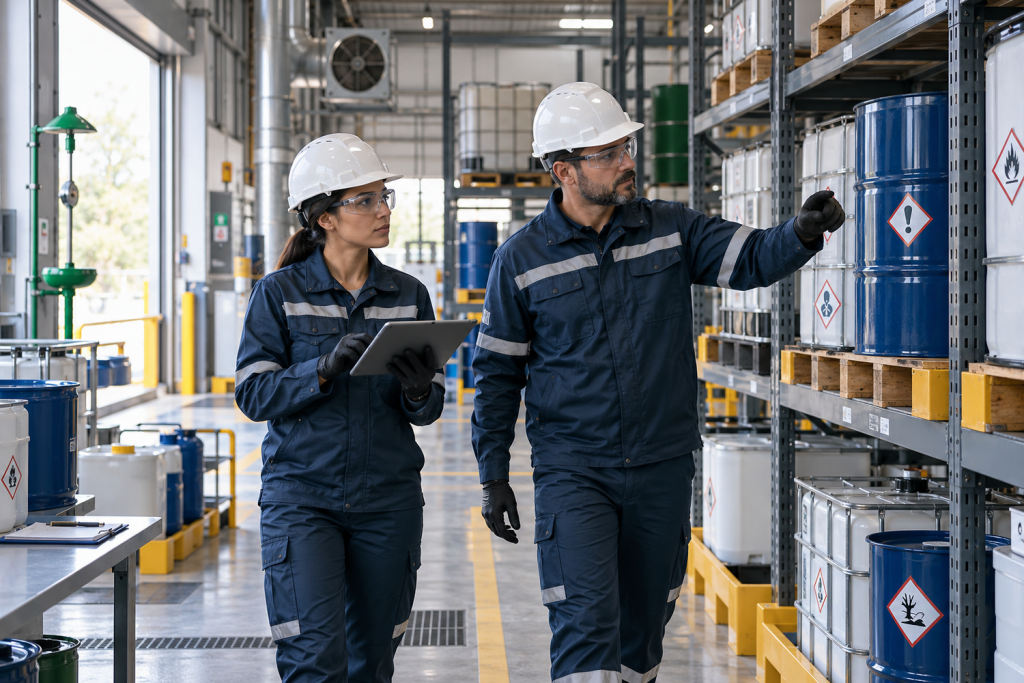Gestão de produtos químicos na indústria: controles, riscos e conformidade